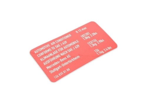 KLEBESCHILD ADHESIVE LABEL